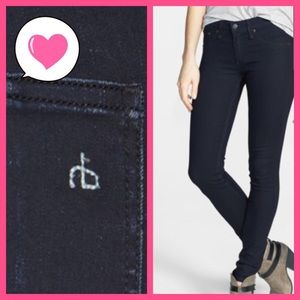 Rag & Bone Midnight Dark Legging Skinny Jeans 24